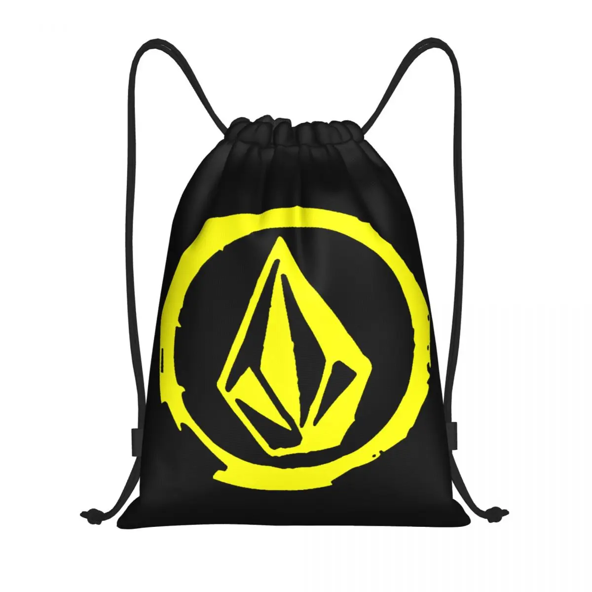 Custom Volcoms Skate Drawstring Backpack Bags Women Lightweight Boardsports Diamond Stone Gym Sports Sackpack Sacks for Shopping