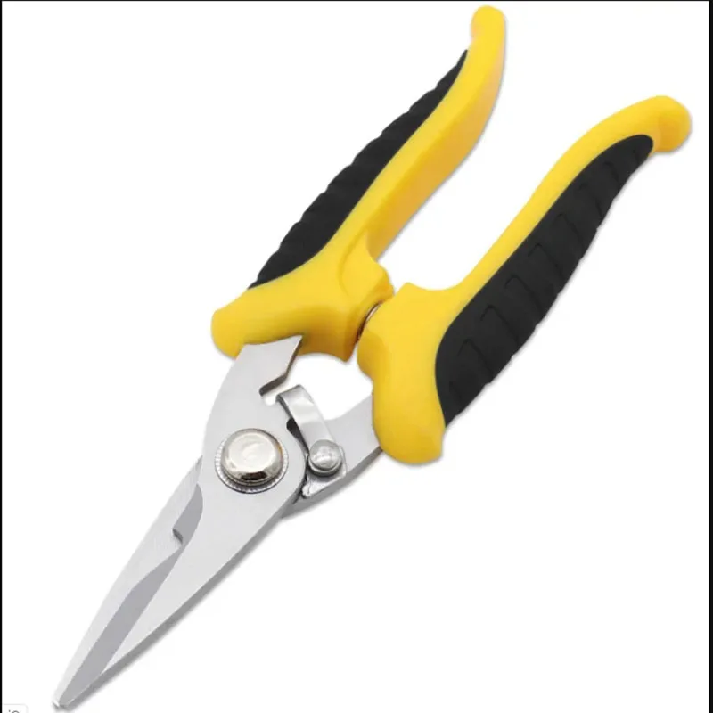 1PC Stainless Electrician Scissors Multifunction Manually Shears Groove Cutting Wire And Thin Steel Plate Hand Tools