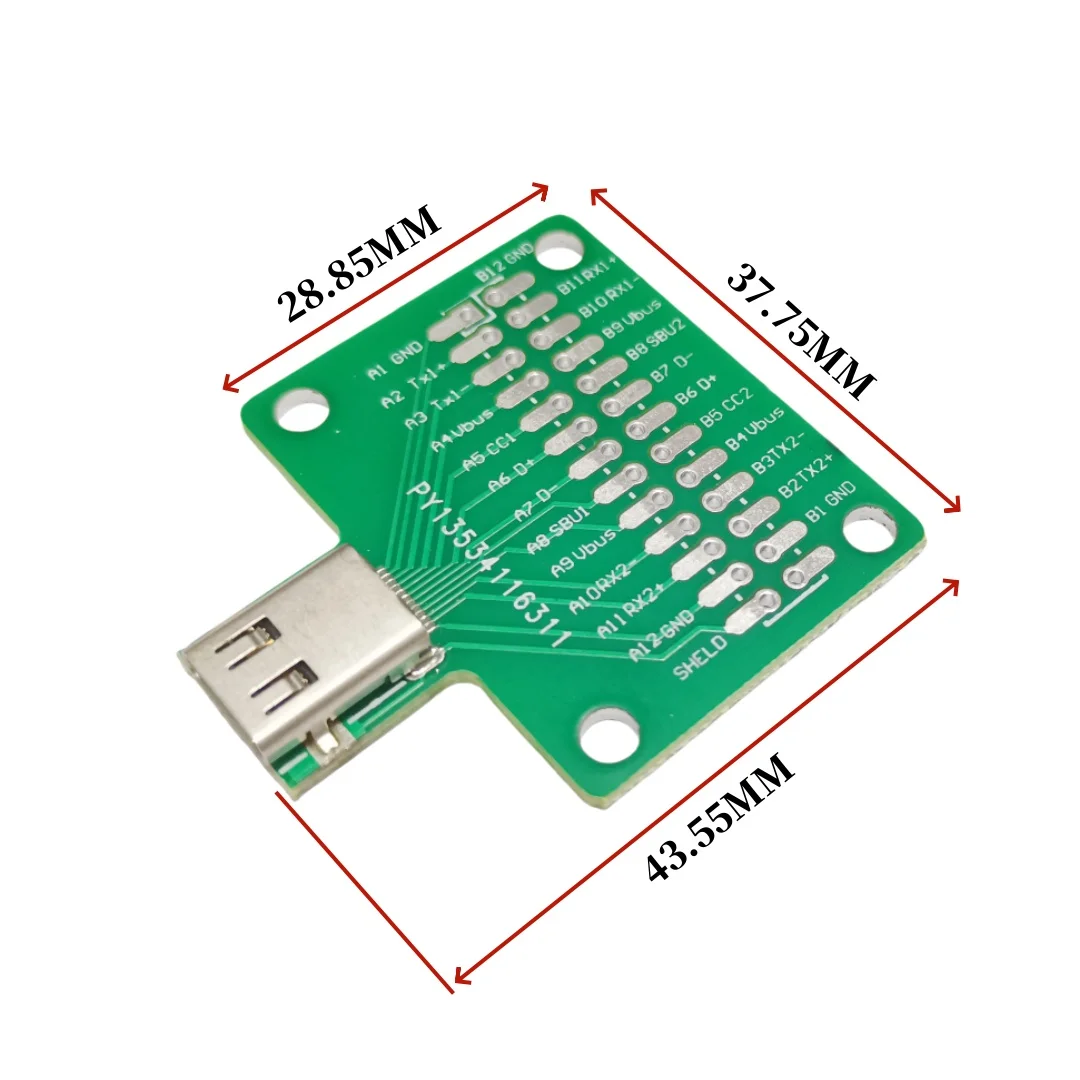 1PCS Wire test fixture plate forward and back insert TYPE-C base USB3.1 Blind insert test with 26P pin data cable