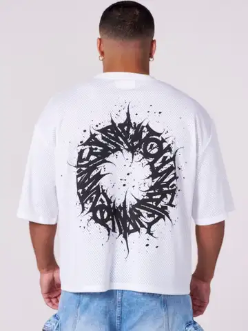 American tide brand style young mesh short sleeve for men and women casual street hip hop seaside speed dry t pity