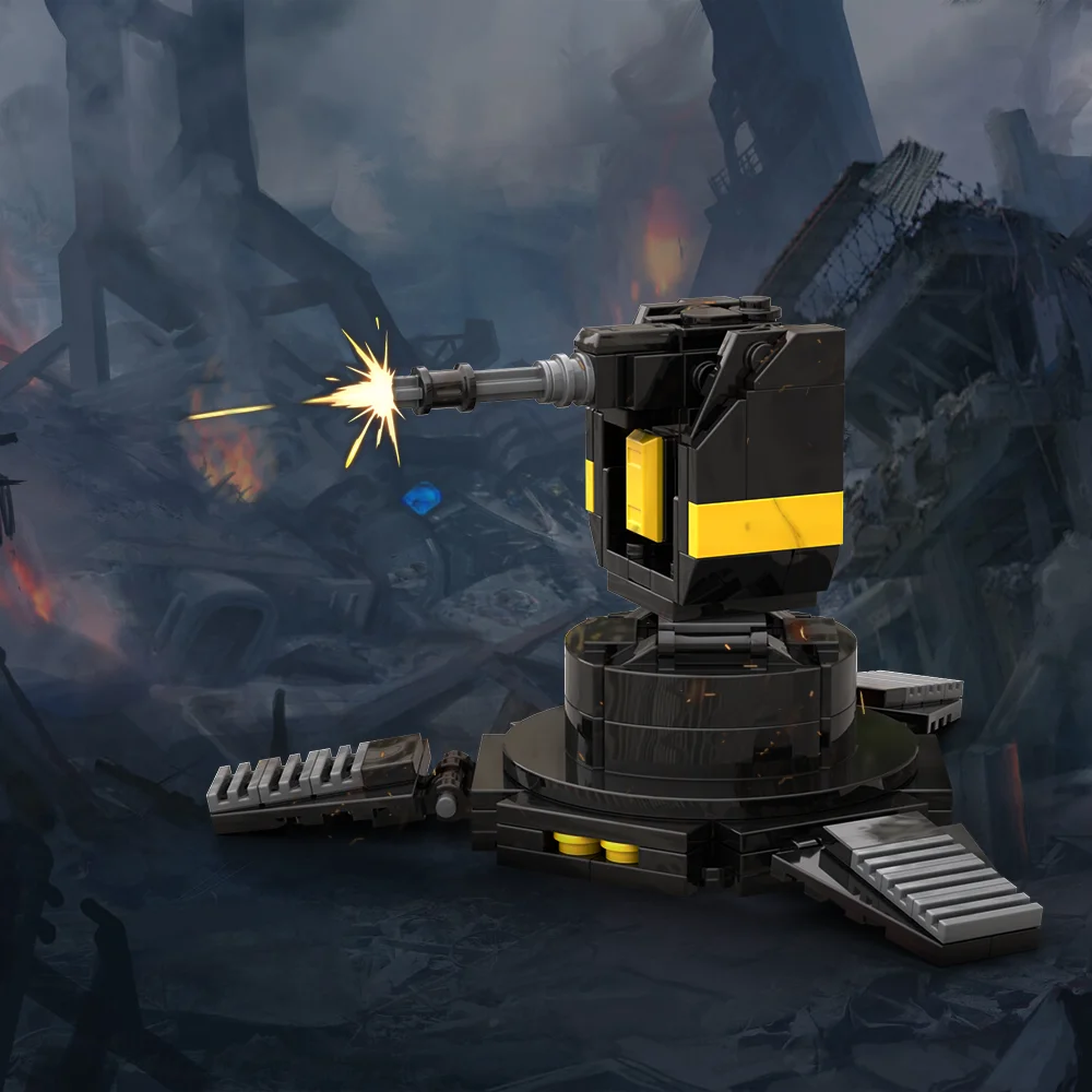 MOC A/G-16 ガトリングセントリービルディングブロックモデルハルクスコーチャーロボットレンガイーグルクローズエアサポート組み立て済み子供のためのギフト