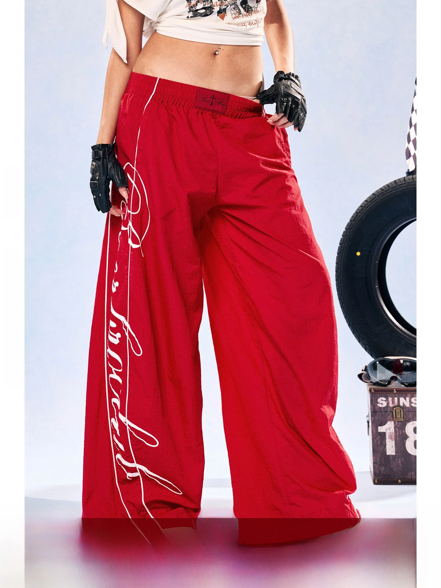

Брюки BeerBro Speed Pulse American Sle Casual Work Pants, женские, свободного кроя, быстросохнущие, в стиле парашютиста, прямые, с эластичным поясом