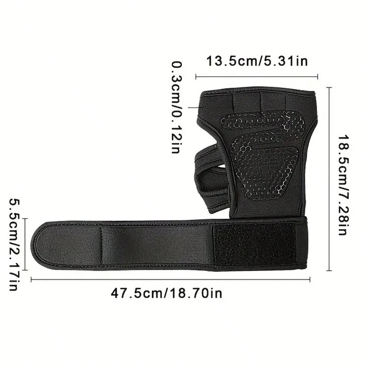 Gewichtheber-Trainingshandschuhe mit Handgelenkschutz für Männer und Frauen, Fitness, Cross-Training, Powerlifting, Handflächenschutz – Detail 3