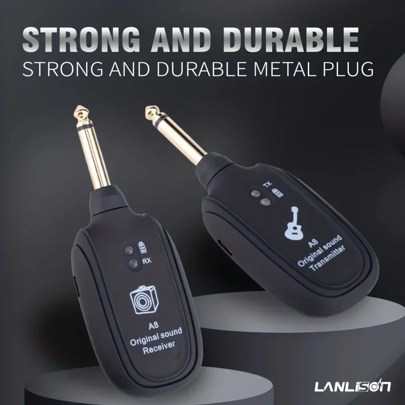 Transceptor inalámbrico de guitarra eléctrica, instrumento  viento eléctrico, sistema transmisión  Audio,