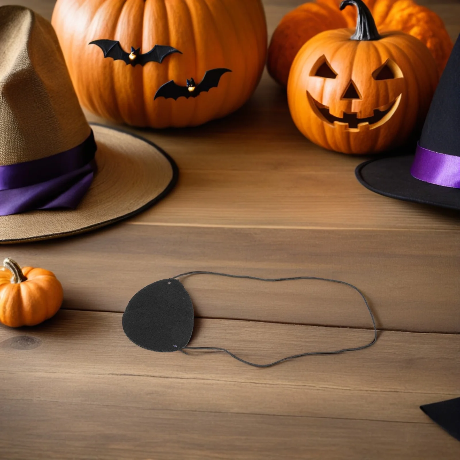 96 قطعة من رقع عين القراصنة من اللباد للهالوين، رقعة عين واحدة للبالغين، حزام مطاطي، مستلزمات الحفلات التنكرية