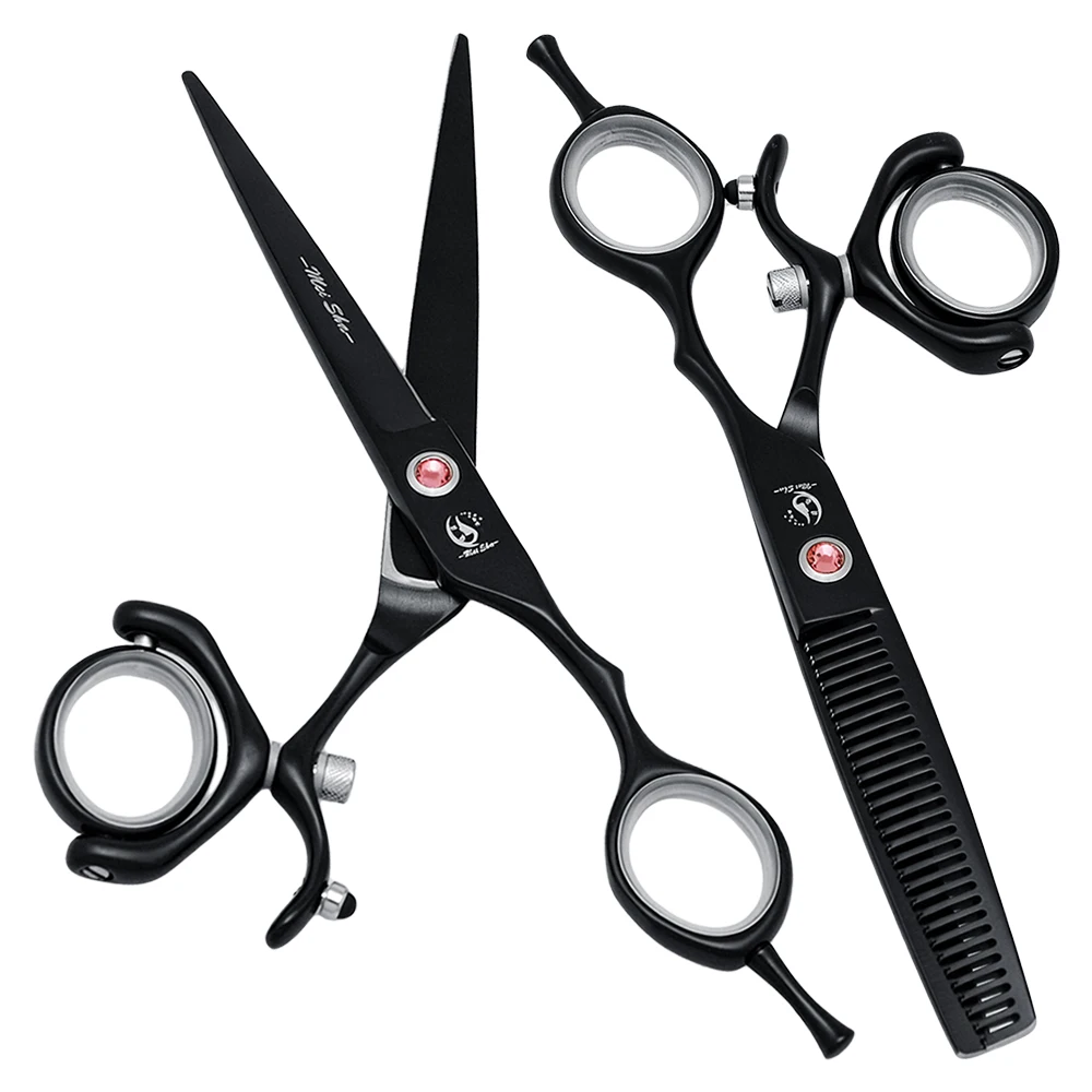 

Meisha 6.0" Hair Scissors Japan Steel 360 Degree Rotate Hairdressing Cutting Scissor Stylist Thinning Shears Hair Clipper A0121A