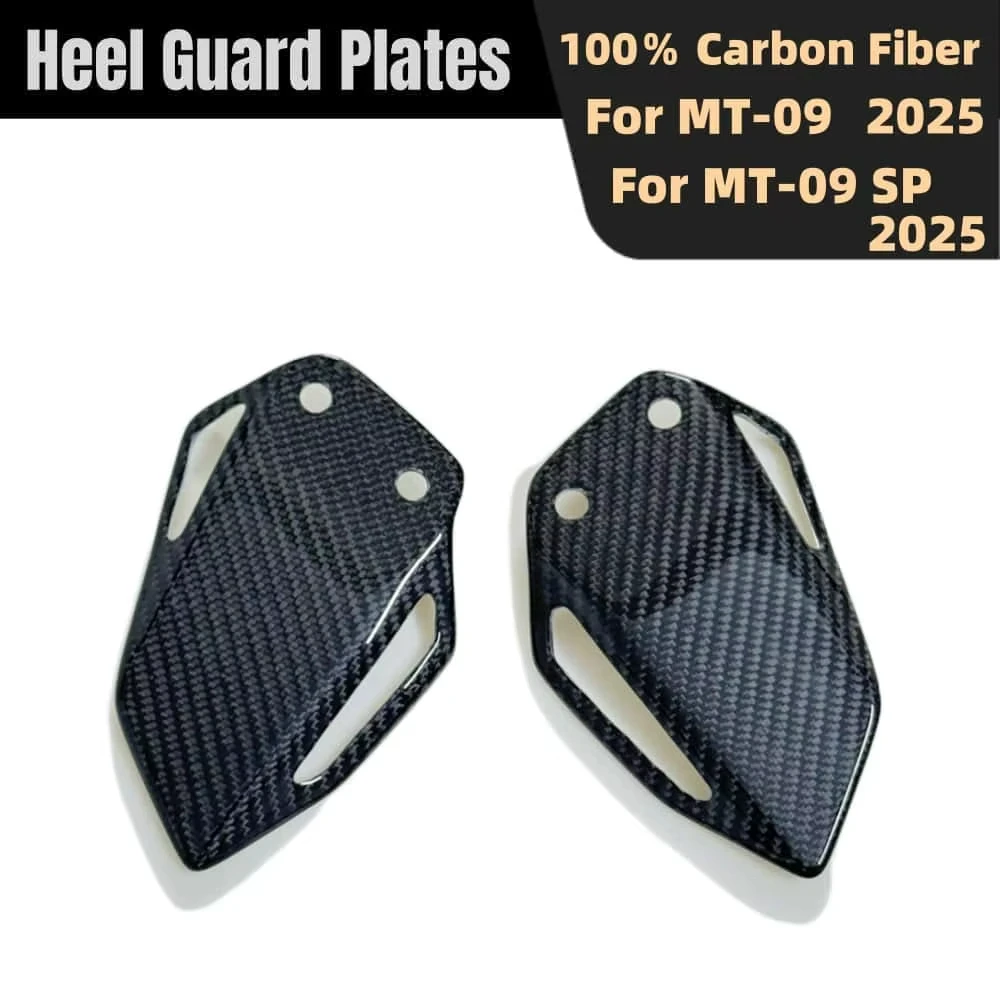 

Для YAMAHA MT09 MT-09 SP 2025 новый 100% 3K углеродное волокно MT-09 аксессуары для мотоциклов пяточные пластины защитные подножки