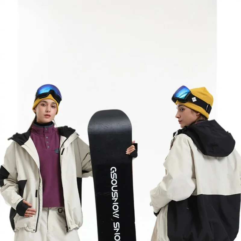 

New Thermal Winter Sports Skiing Jacket Loose Ski Suit Women Windproof Snowboard Warm Waterproof Male Clothing Wear Overalls