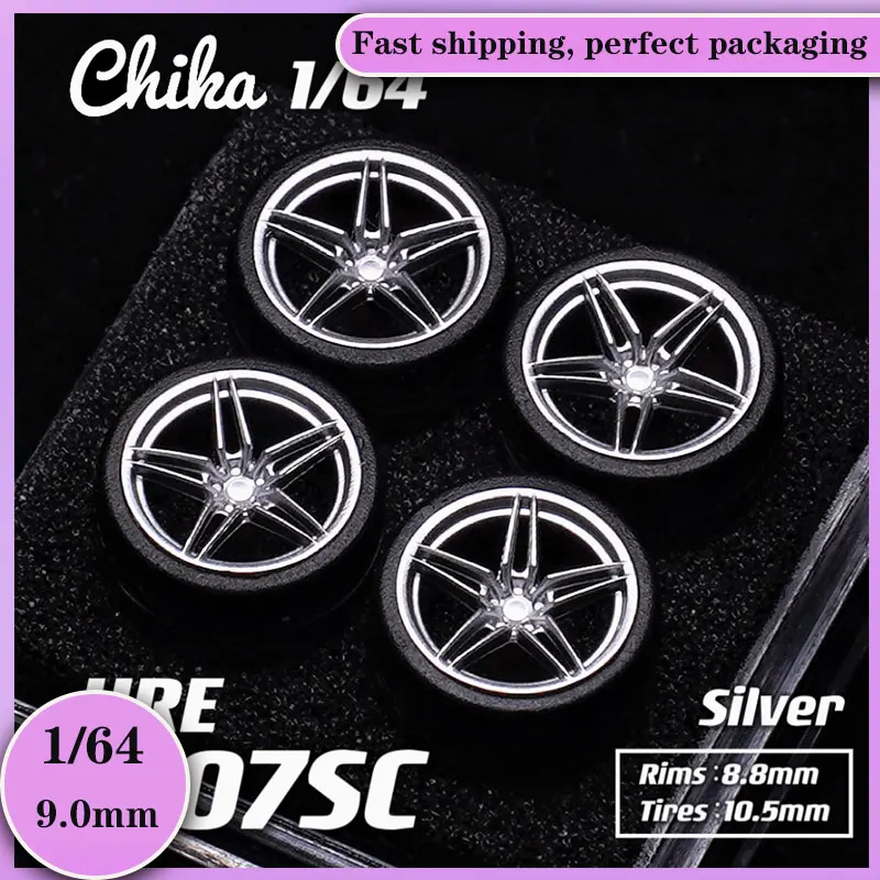 

Car Modified Wheel Hub 1/64 Chika P101SC/R0770S 8.9/9.7/10.5mm Resin Wheels Metal Wheels in Stock Suitable for 1:64 Model Cars