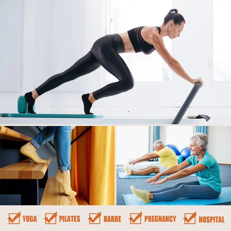 3 คู่ถุงเท้าโยคะสําหรับผู้หญิงถุงเท้าตาข่ายระบายอากาศไม่ลื่นถุงเท้าพิลาทิสจับผ้าฝ้ายต่ําตัดยิมฟิตเนสกีฬาสั้นถุงเท้าโยคะ