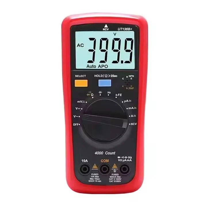 Digital multimeter Large LCD dual display 1000V 10A AC DC voltmeter current