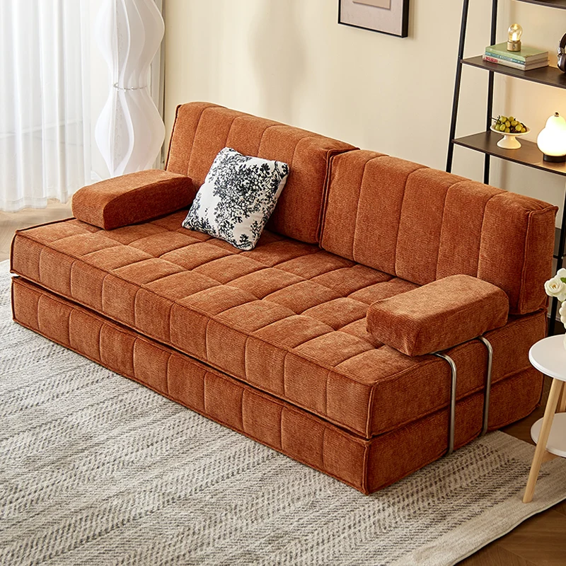 

apartment modular sofa square living room medieval dual-purpose compression integrated molding cube combination furniture