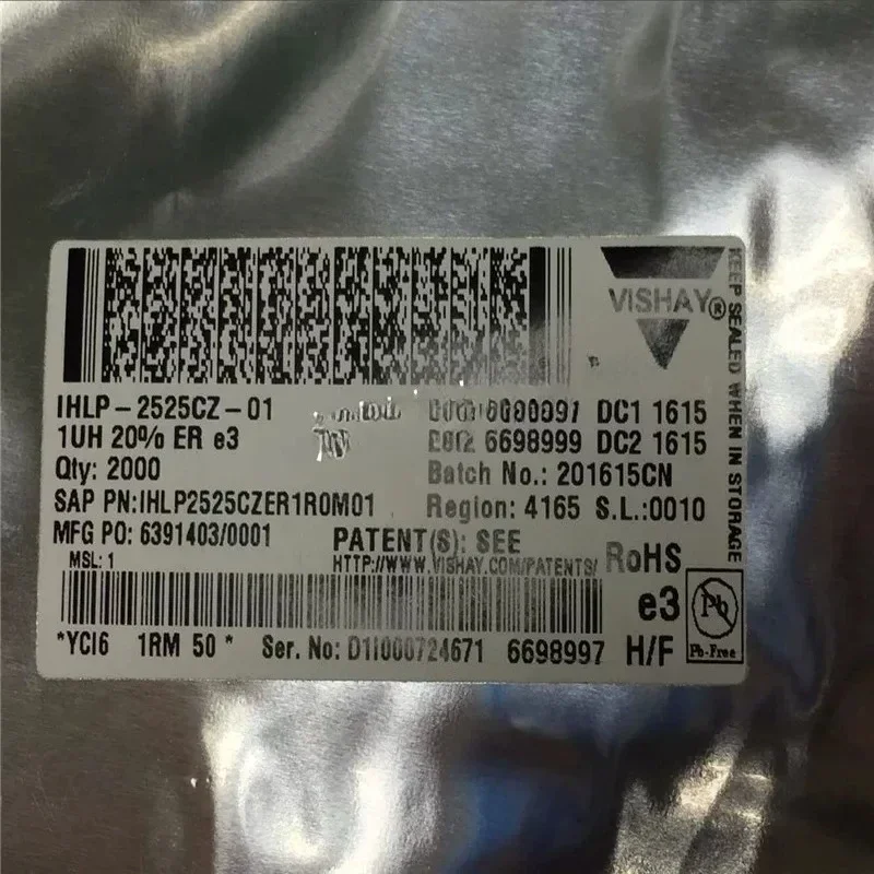 10pcs IHLP2525CZER1R0M01 1UH 11A VISHAY integrated forming inductor, imported original direct shot