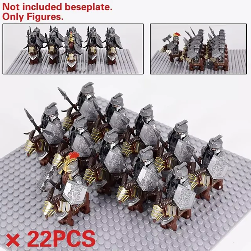 Mini Middeleeuwen Lord Ringen Middeleeuwse Dwerg Everzwijn Geit Chariot Leger Figuren Bouwstenen Bakstenen Kinderen Speelgoed Kerstcadeau