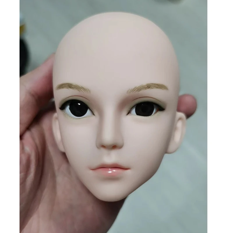 1/3 Doll's Part 60cm Boy Doll's Head with Make Up black eyes DIY Toy Accessories