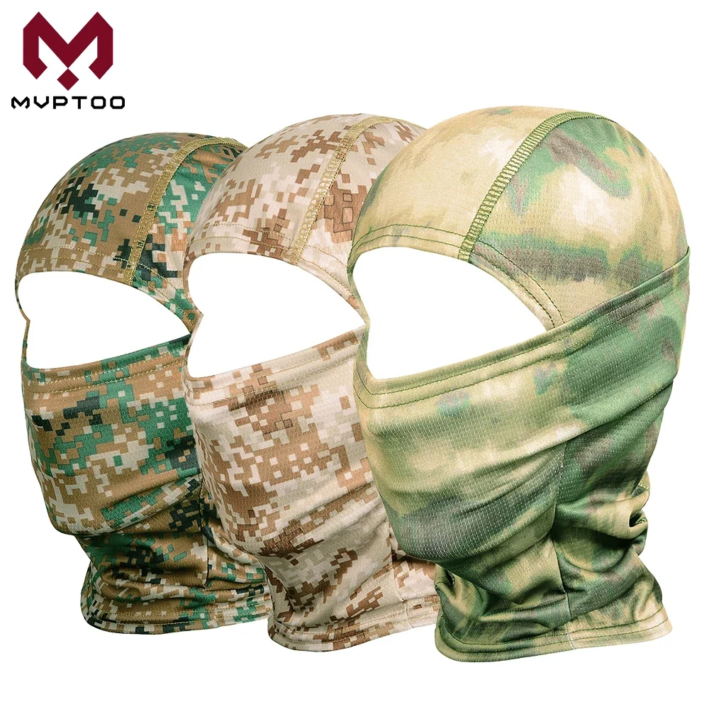 

Tactical Military Balaclava Cap CP Camouflage Motorcycle Face Mask Cover Breathable Moto Motocross Cycling Army Biker Head Hat