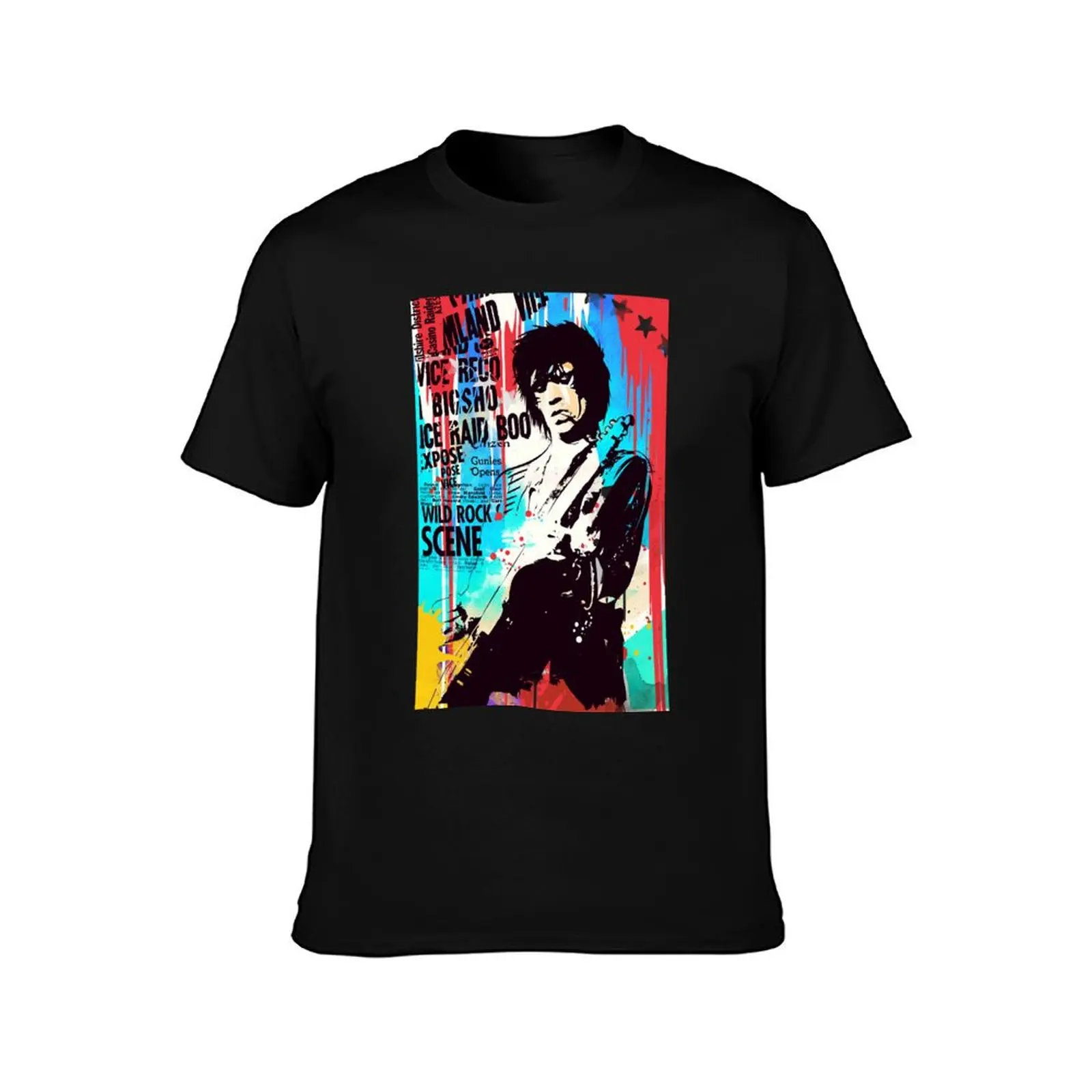 Keith Richards pop art Premium T-Shirt Basic Casual Short Sleeve Cotton Shirt T-Shirt