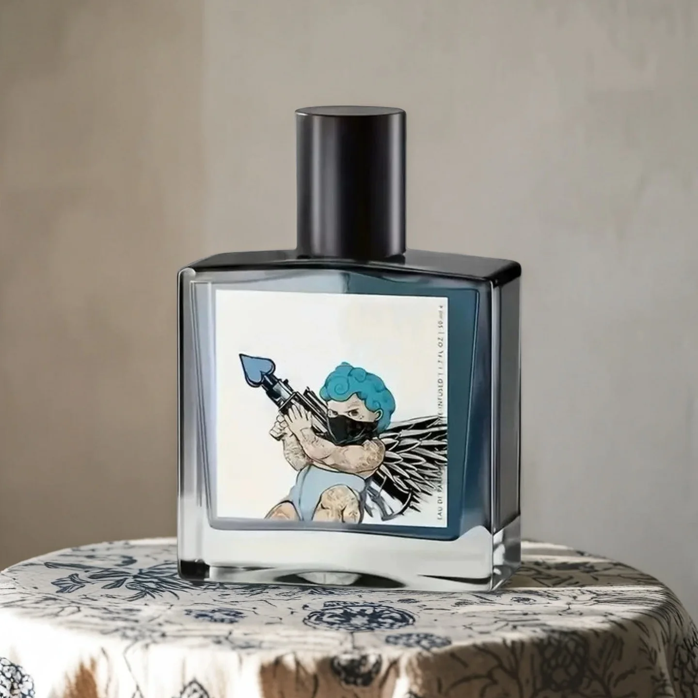 

Cupid Eau de Parfum: Artistic Graphic Bottle, Modern Woody Scent for Men