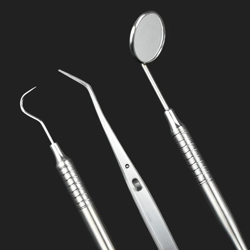Stainless Steel Dental Hygiene Instrument Set with Scaler Explorer for Professional Teeth Cleaning and Plaque Removal