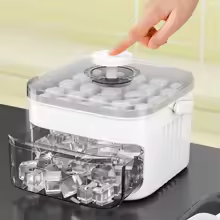 Double-Layer 50-Cube Ice Maker with Easy-Press Lid only $0.99