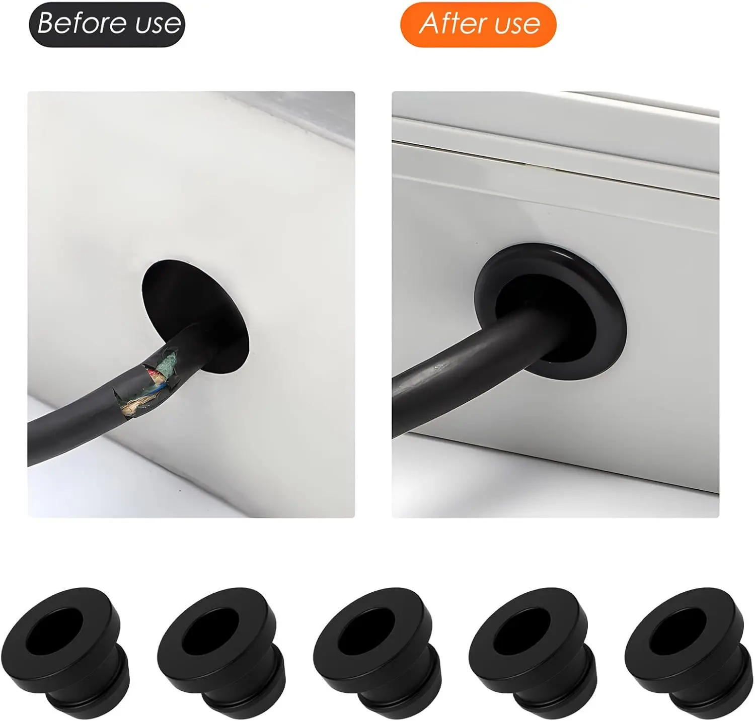 

Smev Dometic Grommet Sleeve Pan Hob Support Motorhome Caravan Camper 44990000122 Van Camper Trailer Accessories 16PCS