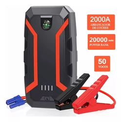 Avviatore di emergenza per Auto 20000mAh 12V ricarica Wireless caricabatterie portatile per Auto Booster di emergenza per Auto dispositivo di avviamento della banca di alimentazione