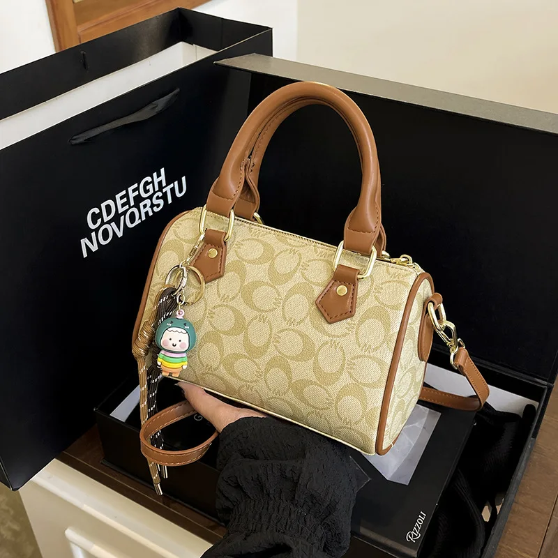 حقيبة يد نسائية كاجوال بتصميم فاخر، حقيبة يد جلدية عالية الجودة، حقيبة كتف أنيقة وعصرية بسحاب #4