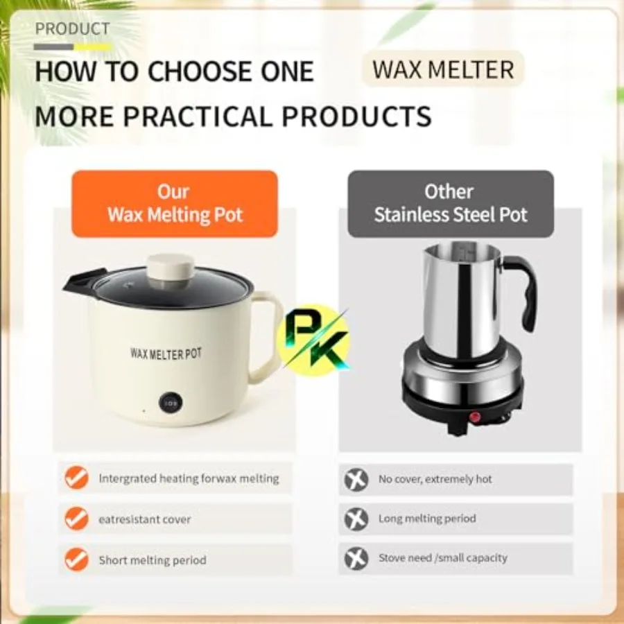 مجموعة صنع الشموع للبالغين صهر الشمع مع صب صنبور شمع الصويا 1.8L وعاء صهر غير لاصق أدوات ميزان الحرارة المشتمل في المبتدئين #3