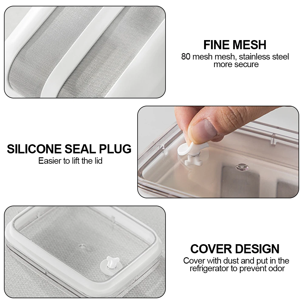 ภาชนะแยกกากโยเกิร์ตเวย์แบบใสใช้ซ้ำได้อุปกรณ์แยกกากโยเกิร์ตที่ใช้ในห้องครัว