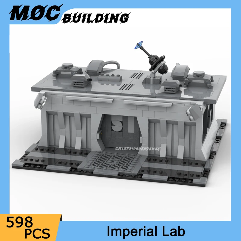 

Строительные блоки MOC, серия космических фильмов, сцена, модель императорской лаборатории, сборка своими руками, кирпичи, креативные эксперименты, игрушки для комнаты, рождественские подарки