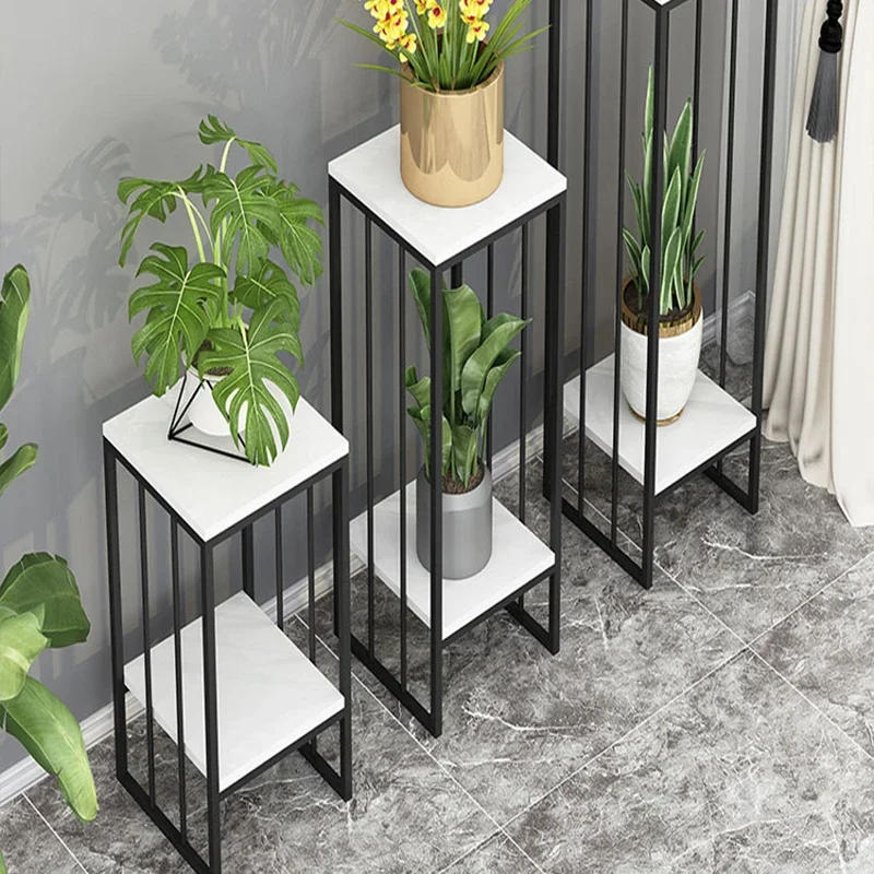 الشمال زهرة الجرف رفوف النبات الحديد غرفة المعيشة شرفة النبات دعم رفوف النباتات الفاخرة الأثاث الزخرفية Ripiano FYPS #3