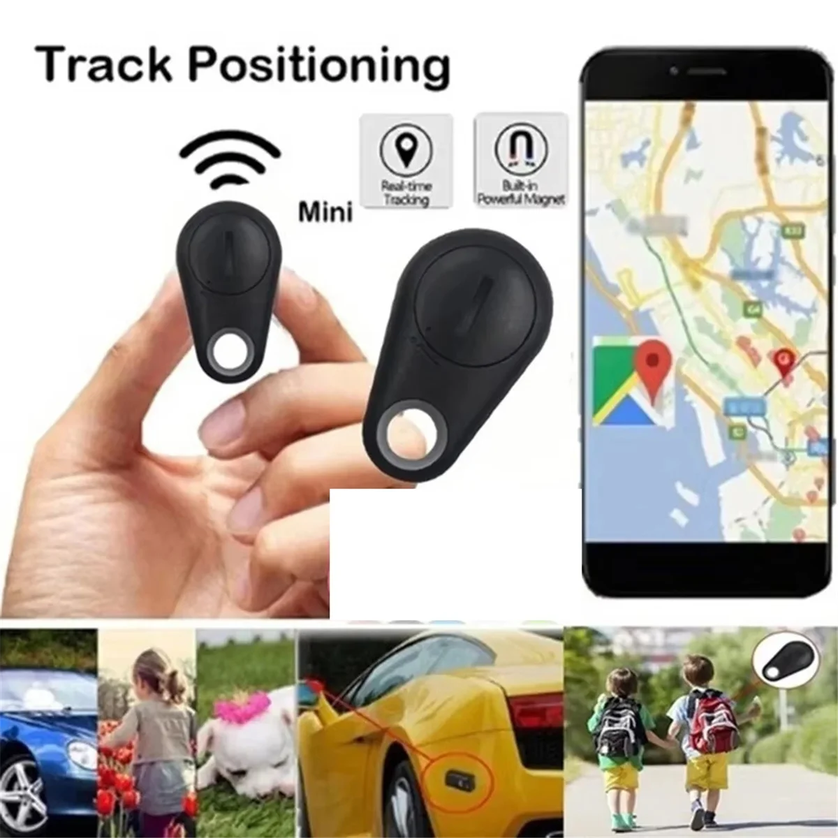 POP-lMini Dog GPS Bluetooth 5,0 трекер устройство против потери круглое устройство против потери домашнее животное детский кошелек отслеживание умный искатель