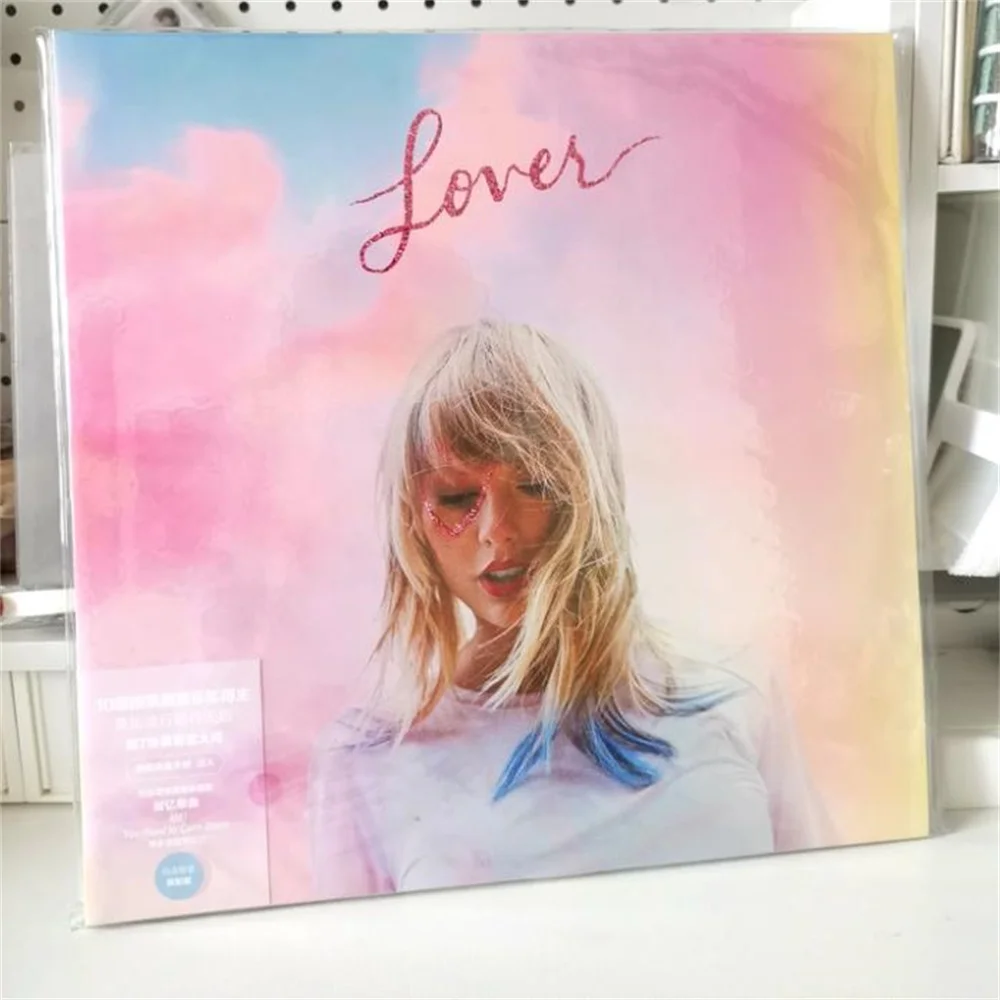 ألبوم سجلات الفينيل للمغني الشهير "العاشق" - قرص تسجيل فينيل مزدوج اللون باللون الوردي والأزرق 2LP