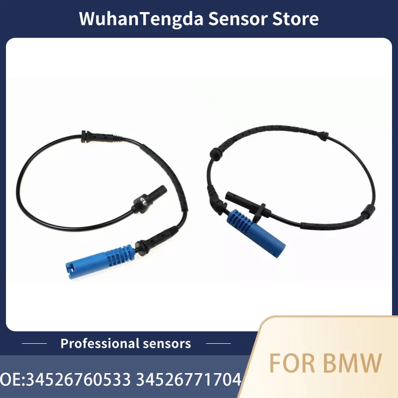 

1Pair 34526771704 34526760533 New ABS Front Left Right Wheel Speed Sensor For BMW E53 X5 3.0i 4.4i 4.8is Engine Speed Sensor