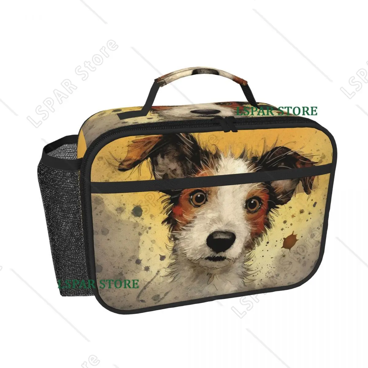 Dog Jack Russell Terrier Insulated Lunch Bag for Women Kids Leakproof Food Boxes Thermal Lunch Box Tote