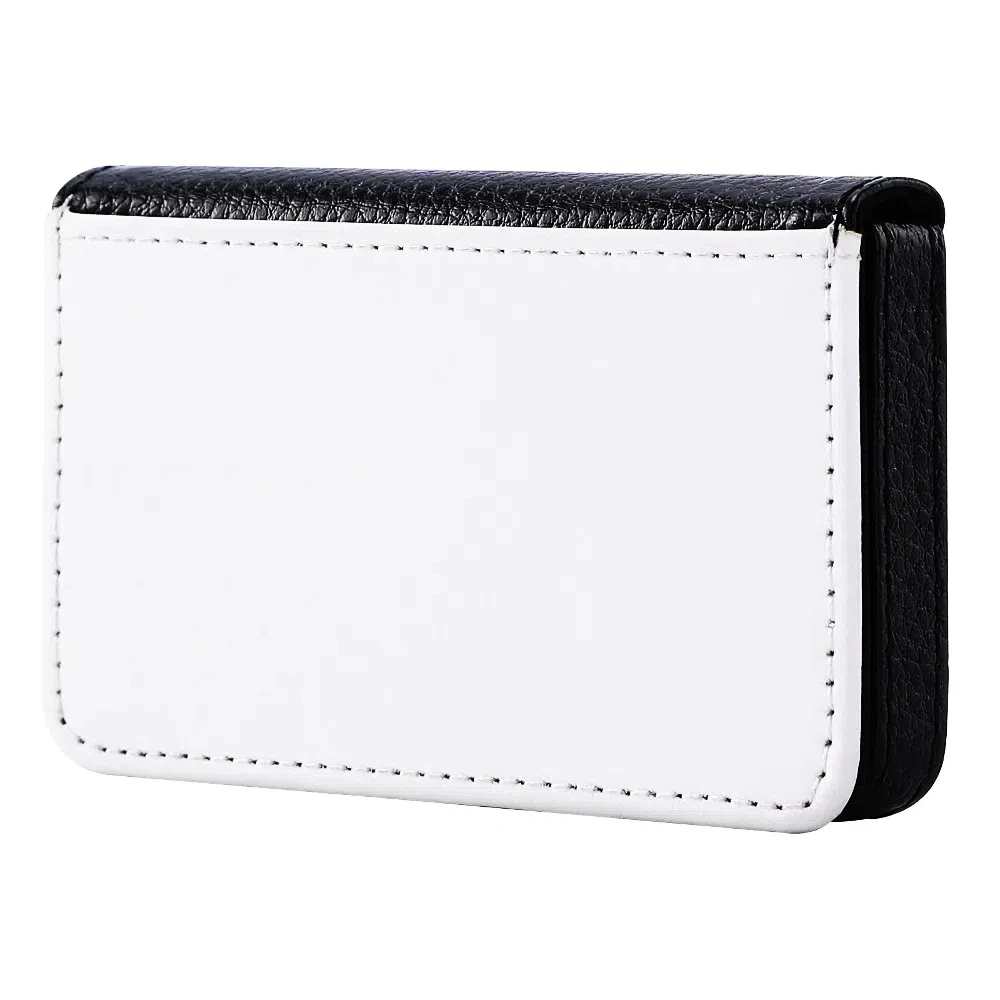 

DIY Blank Name Card Holder Elegant Design Lightweight Thermal Dye Sublimation Card Case Card Organizer PU Leather