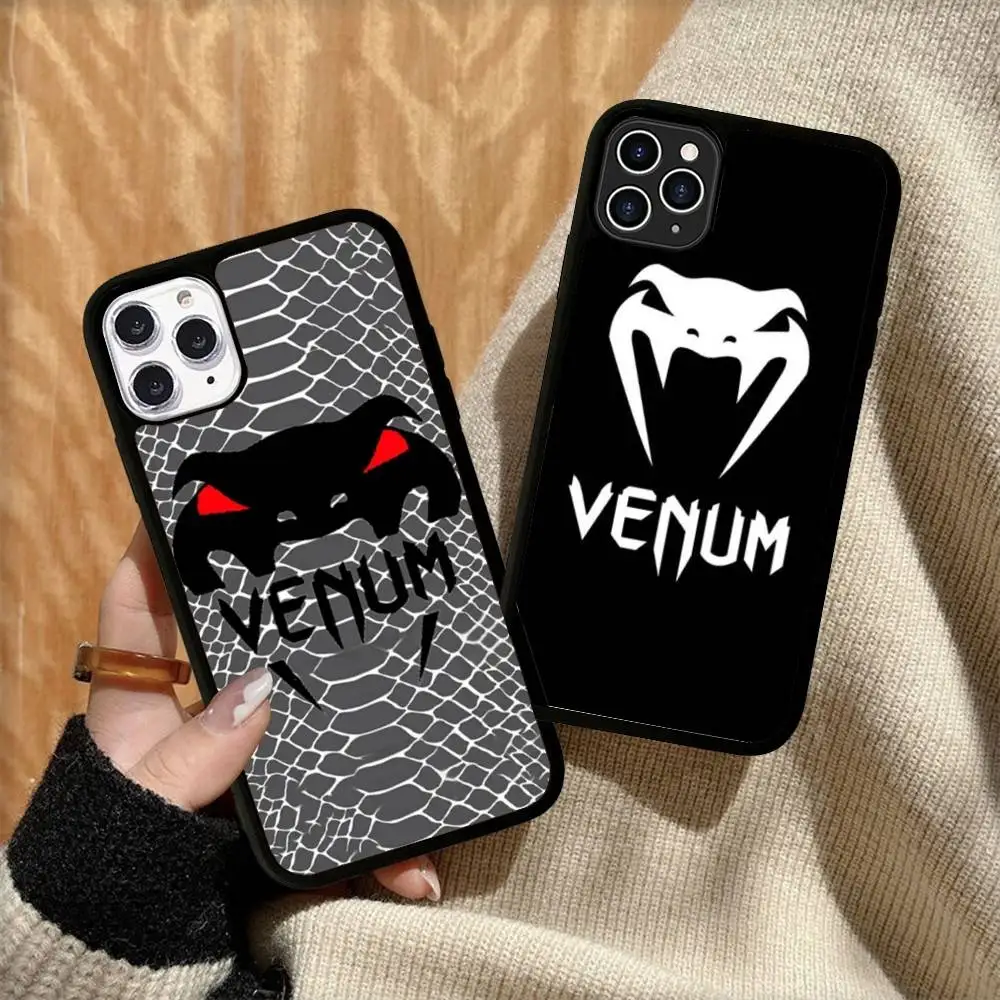 

Luxury V-venum PC+TPU Phone Case For IPhone 11 12 13 14 15 16 17 Plus Pro Max Cover