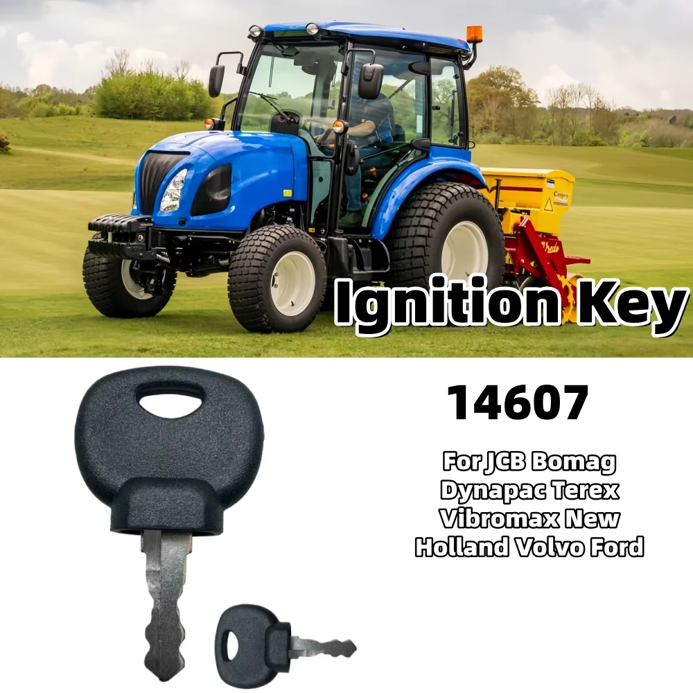 1 قطعة مفتاح إشعال السيارة استبدال Moxy جرار حفارة 14607 ل JCB Bomag Dynapac Terex Vibromax نيو هولاند فولفو فورد #1