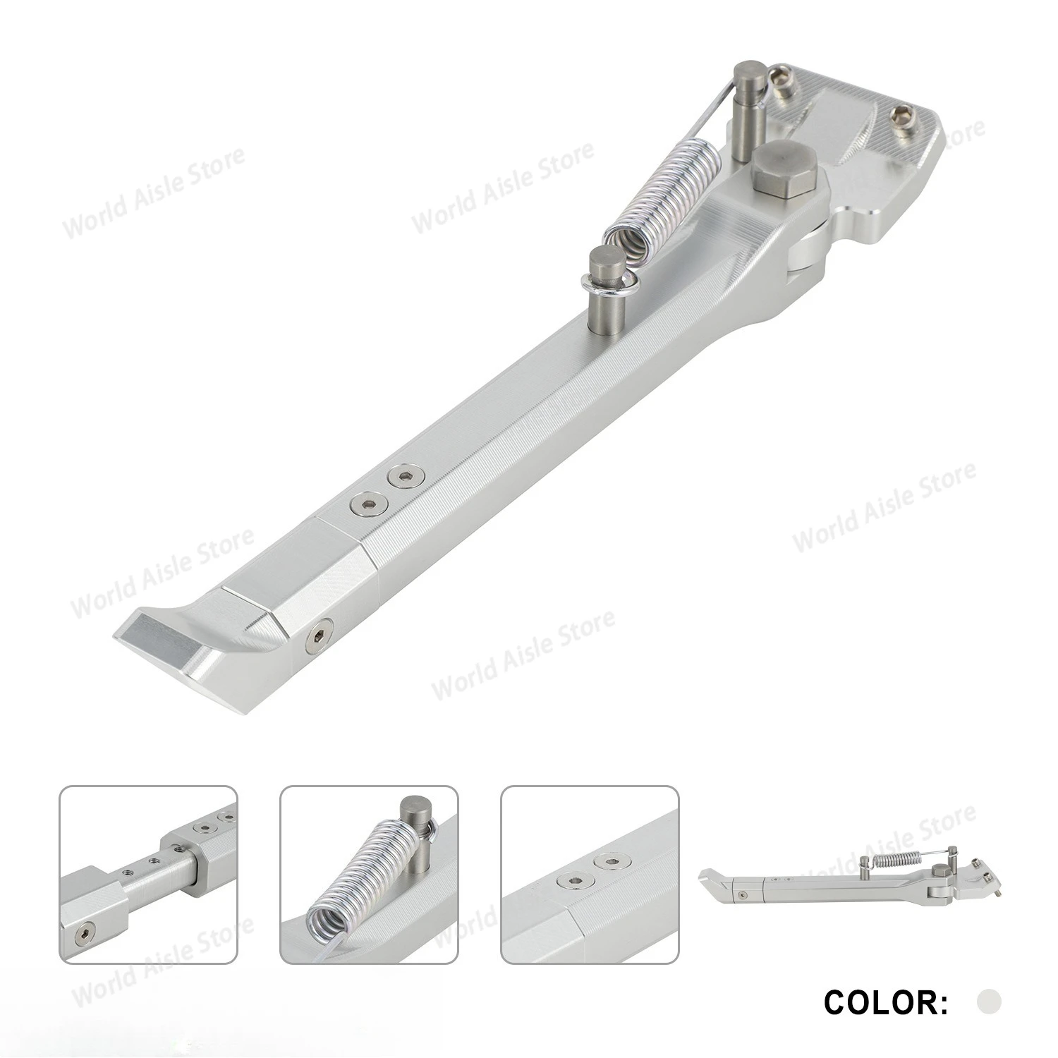Aluminum Alloy Retractable & Adjustable Side Stand Accessory for SUPER S1 Motorcycles
