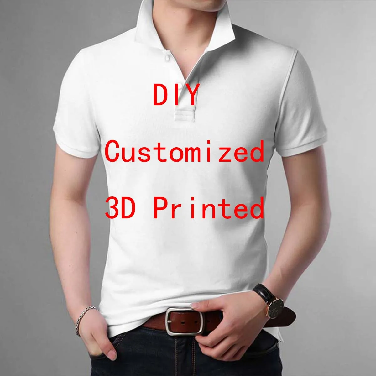 DropShipping VIP Link Tops DIY 3D Printed Polo Shirt Summer Streetwear Top Sleeveless Tees Unisex Tops US Size