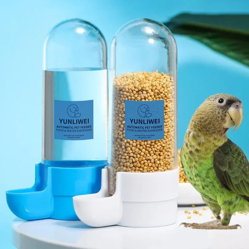 Hanging Pet Feeder Squirrel Parrot Water Dispenser Pet Bird Food Box Cage Accessories Birds Supplies Window Bird Feeder Yunliwei