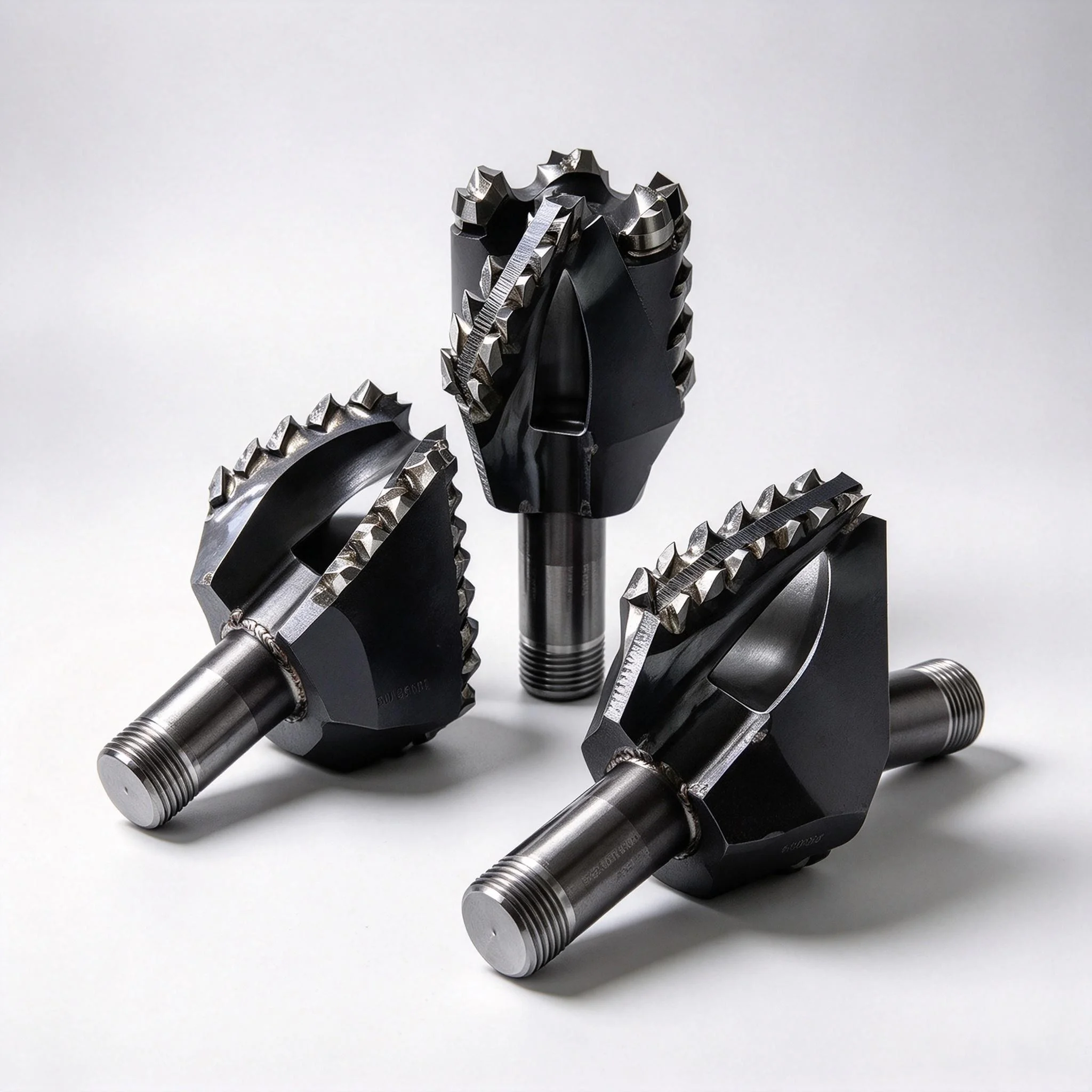 Small Water Well Drilling Rig Alloy Drill Bit, For Soil Sand Layers, Compatible with 1 Inch Drill Rods Water Well Drilling