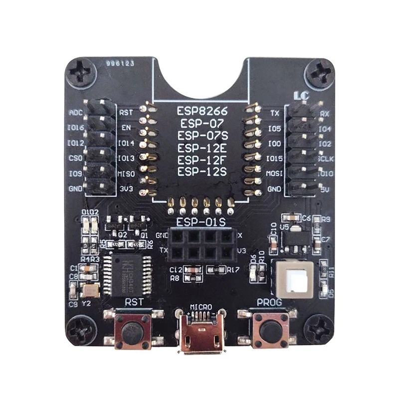 ESP8266 กรอบทดสอบ Burner บอร์ดพัฒนาโมดูล WIFI รองรับ ESP-12F ESP-07S ESP-12E ESP-01S ESP12S