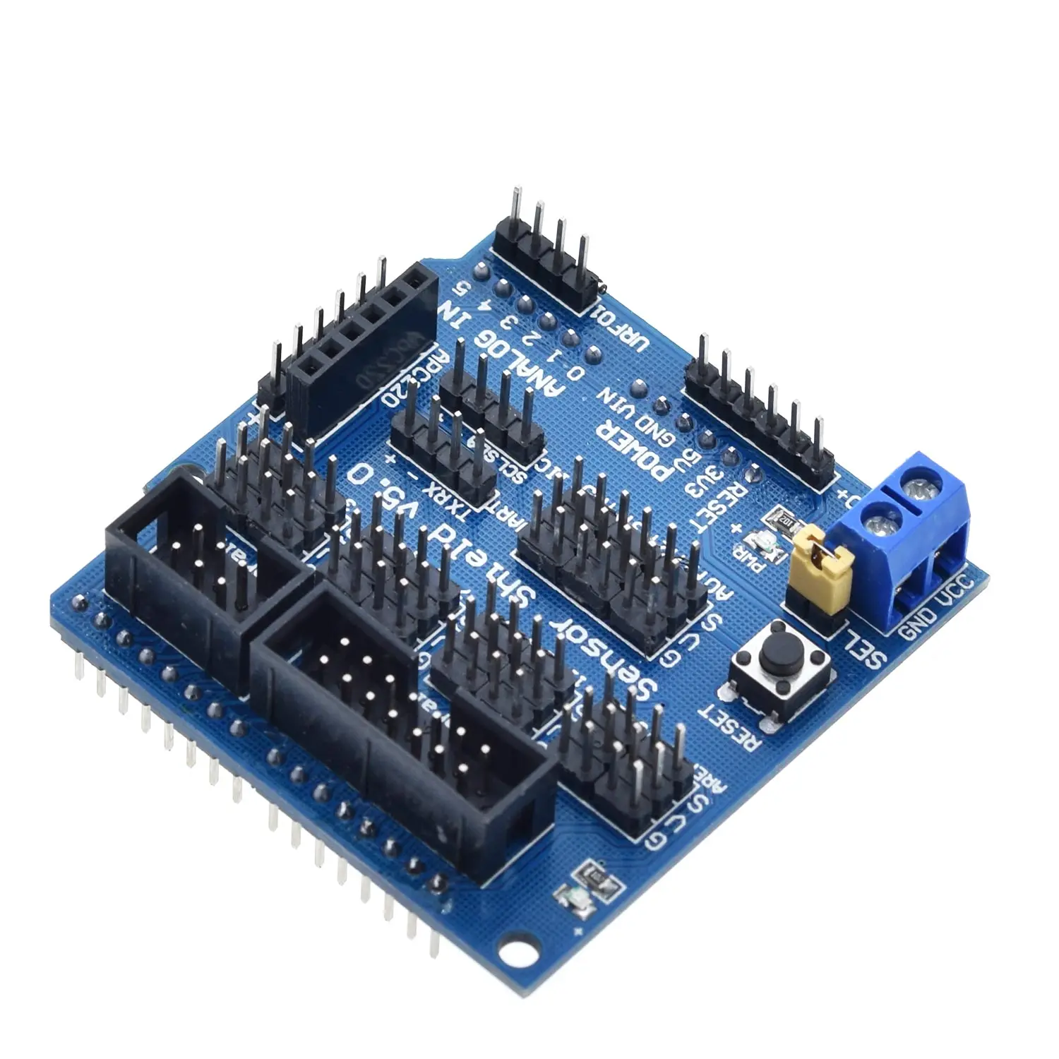 Picture 6: TZT V5.0 Sensor Shield Expansion Board For arduino electronic building blocks Robot Accessories Sensor Shield V5 expansion board