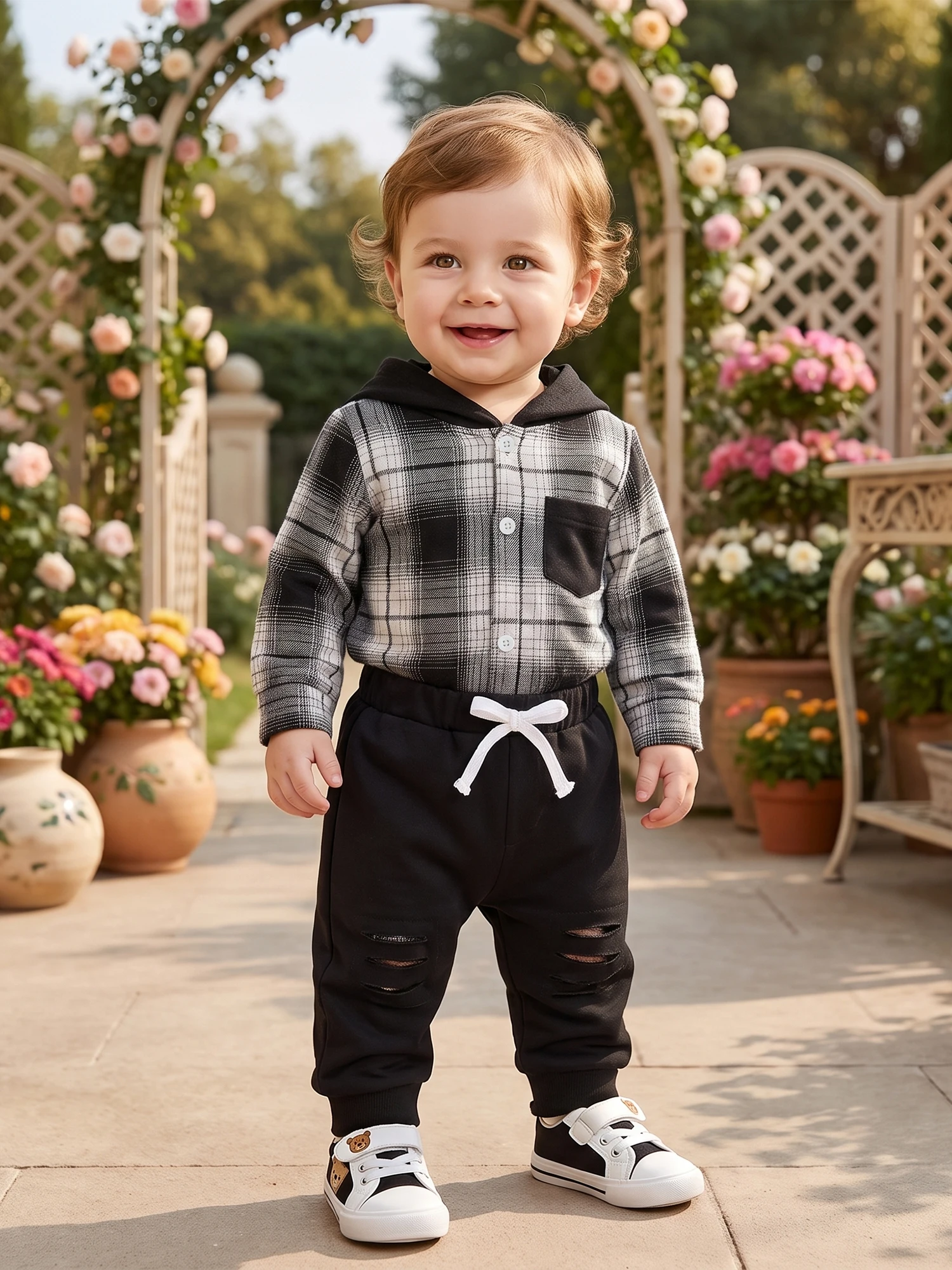 Outfit Romper Drawstring Pants Romper Fall Outfit Long Boys Fall Outfit Baby Boys Fall Long Sleeve Baby Boys Fall