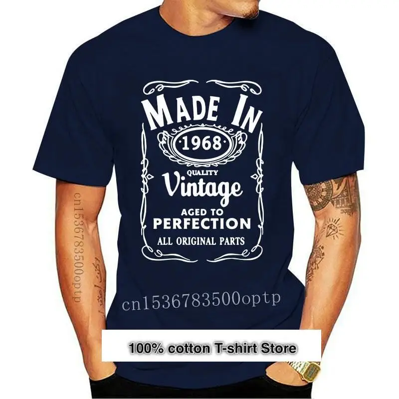 Camiseta hecha en 1968 para hombre, camisa de recién nacido, 53 años de edad, regalo divertido Vintage