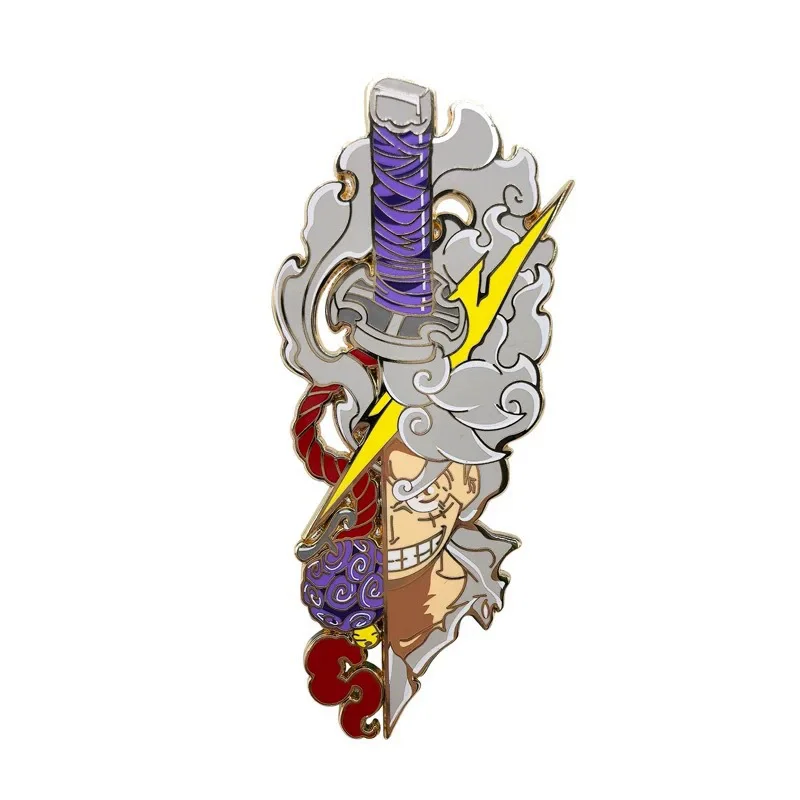 

Anime One Piece Enamel Pins Monkey D Luffy Brooch Backpack Hat Bag Collar Lapel Badges Men Women Fashion Jewelry Collection Gift