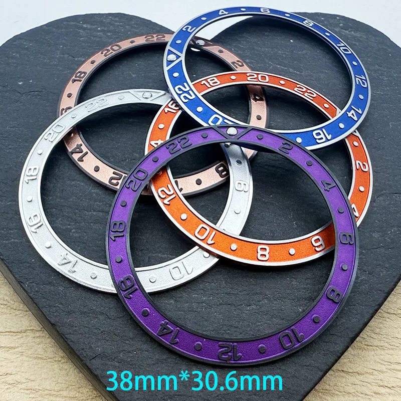 

38mm customize Convex Design Incline Aluminium Bezel Insert For SKX007 SKX009 SRPD GMT SUB Case NH35 NH36 Movement Watch Parts