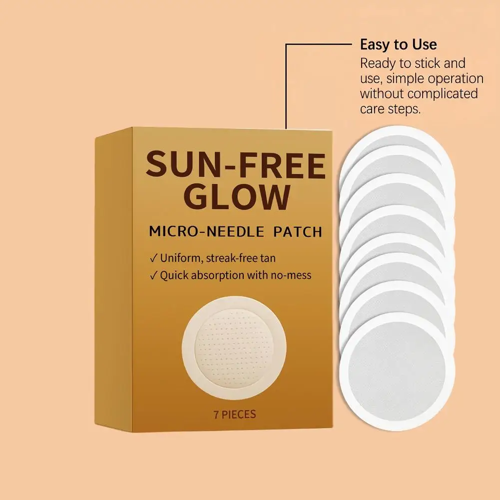 Sun Free Glow Micro Needle Patch Flexible Paste Design Fit Multiple Part Realize Integrated Even Full Body Darkening_voghion.com