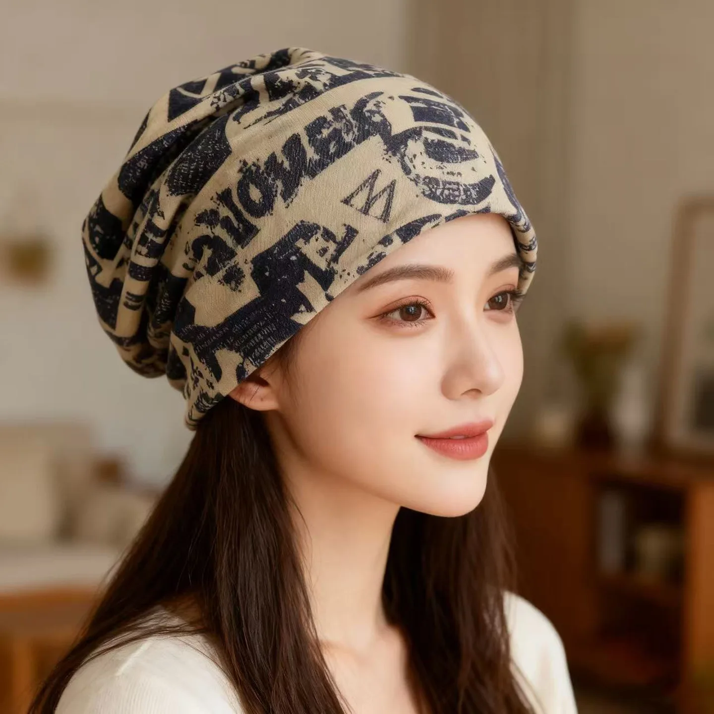 

Модная тонкая шапка-бини - Женская однотонная повседневная шапка-кепка для защиты от холода